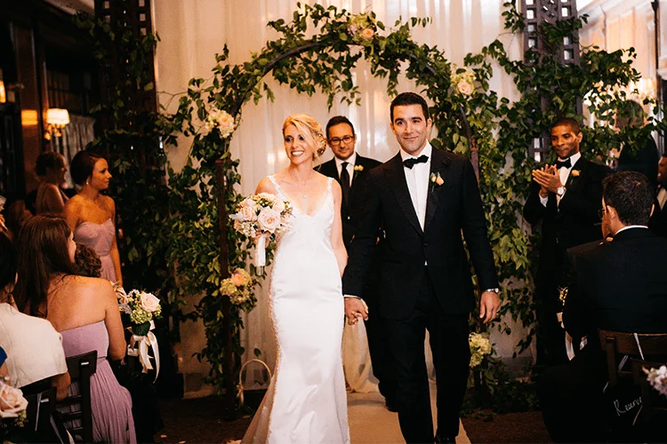 bride and groom recessional Salvatore's
