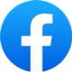 facebook-logo-80×80 Facebook logo featuring a white lowercase "f" on a circular blue gradient background, perfect for a wedding DJ page.